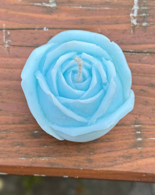 Bougie moulées rose bleu
